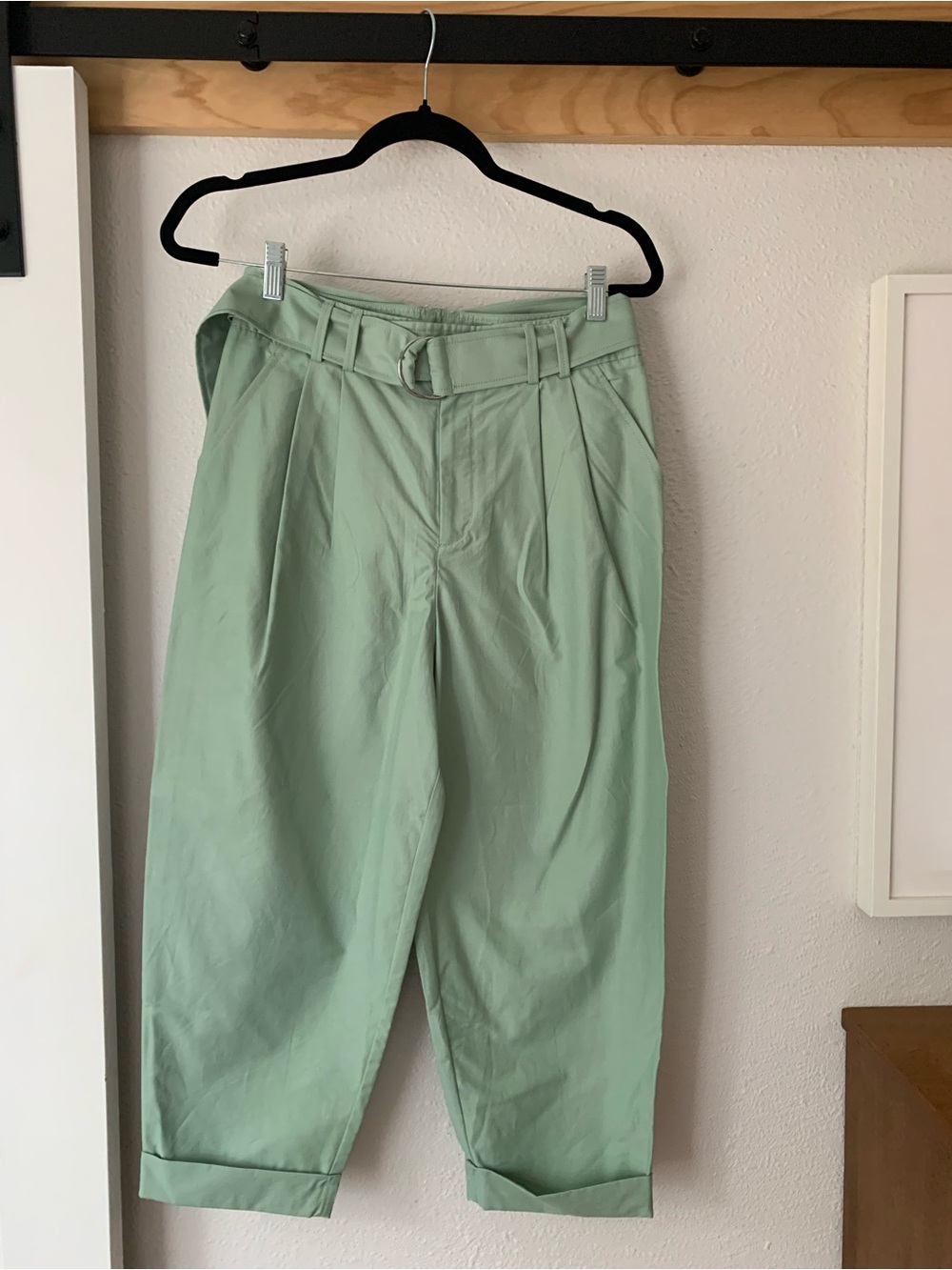 NWT Anthropologie Maeve Belted Tapered Pants, Size 2 - Picture 4 of 8